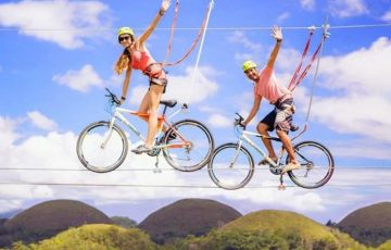 高空自行車(chē)：一舉雙得何樂(lè )而不為呢？